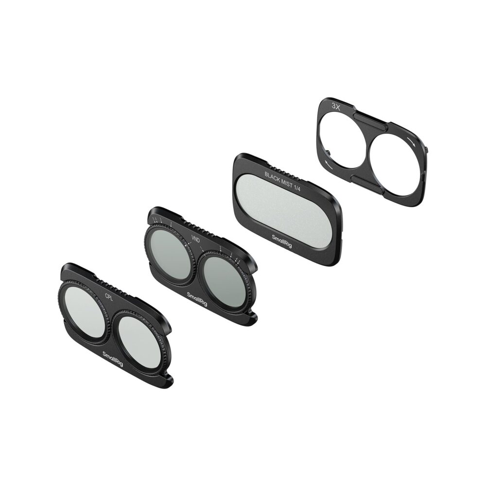 SmallRig 6477 VND, Diffusion & CPL Split Filter Kit for DJI Osmo Pocket 4P (1-5 Stops)