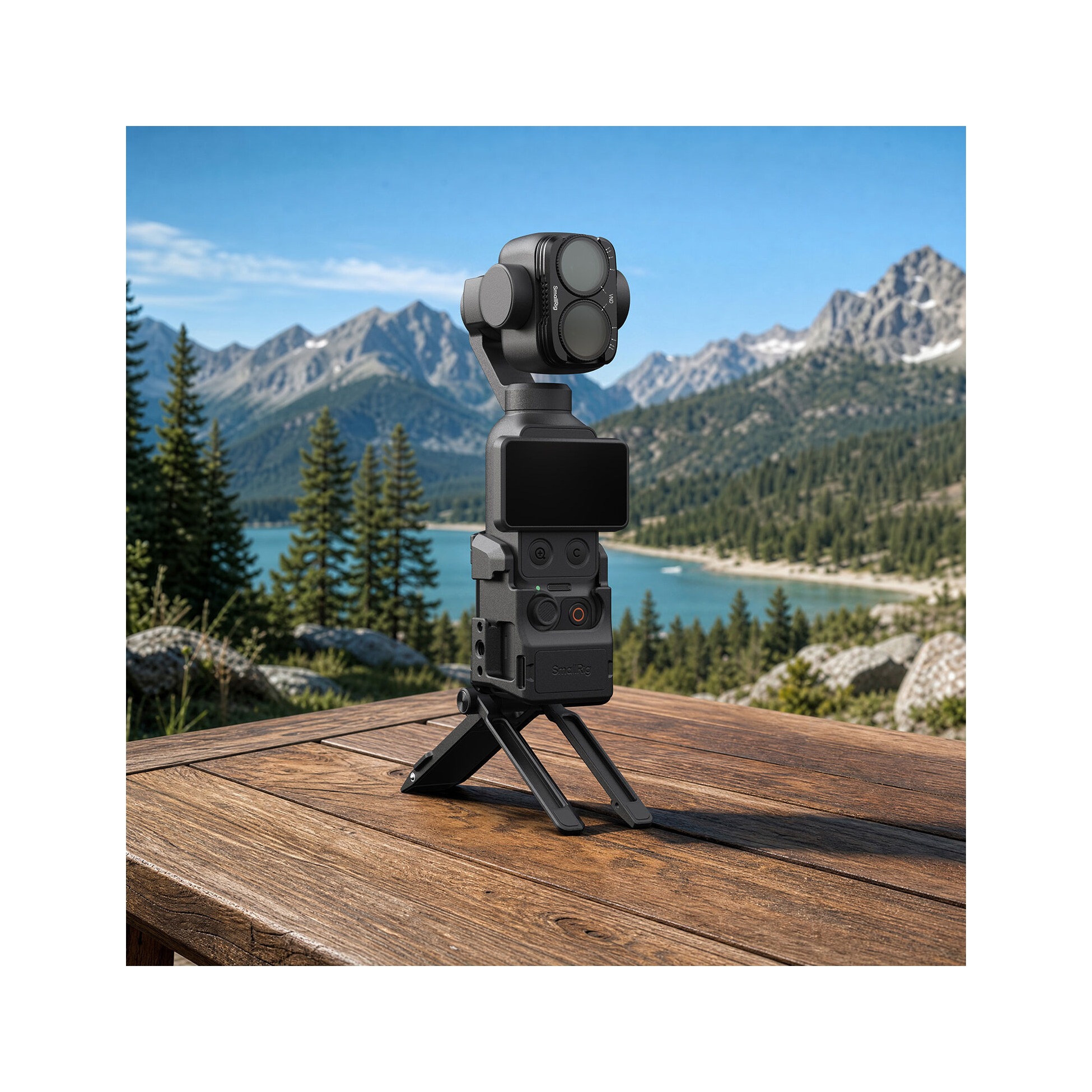 SmallRig 6477 VND, Diffusion & CPL Split Filter Kit for DJI Osmo Pocket 4P (1-5 Stops)