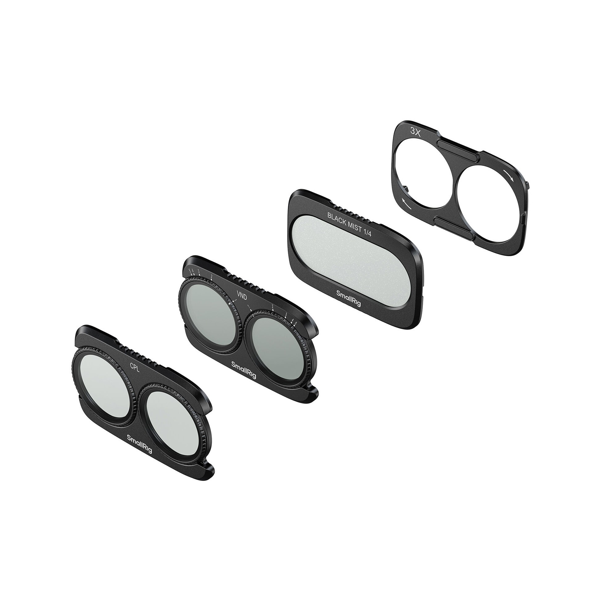 SmallRig 6477 VND, Diffusion & CPL Split Filter Kit for DJI Osmo Pocket 4P (1-5 Stops)