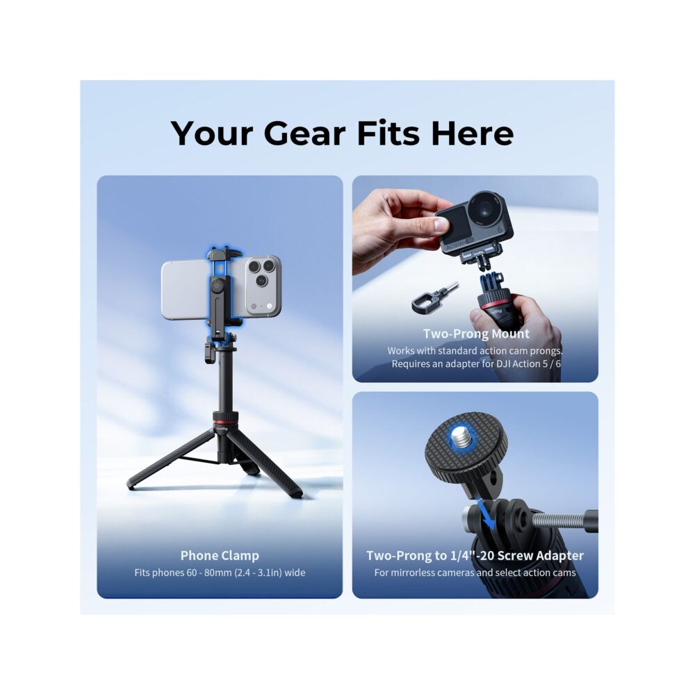 SmallRig 6479 VT-17 3-in-1 Multifunctional Travel Tripod