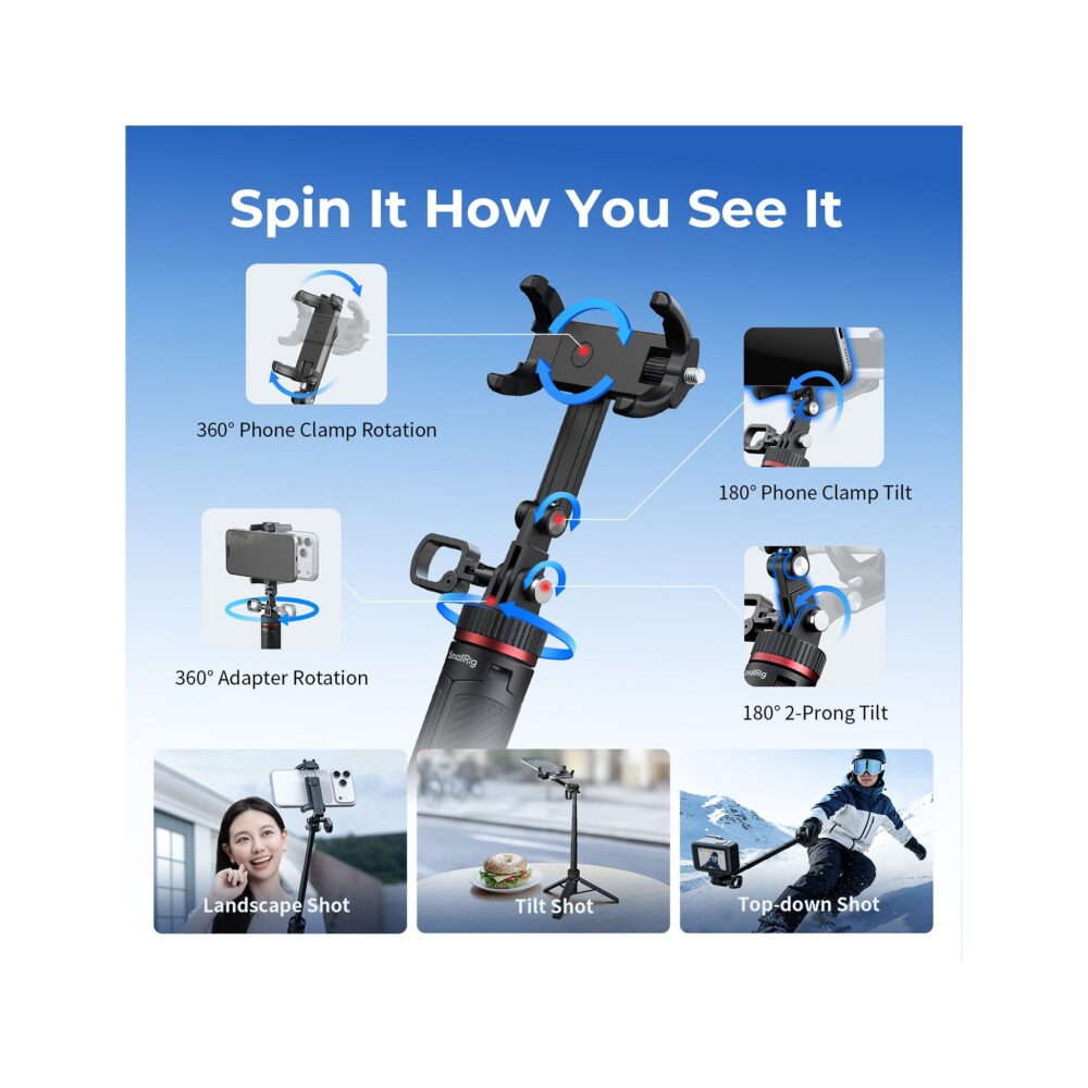 SmallRig 6479 VT-17 3-in-1 Multifunctional Travel Tripod