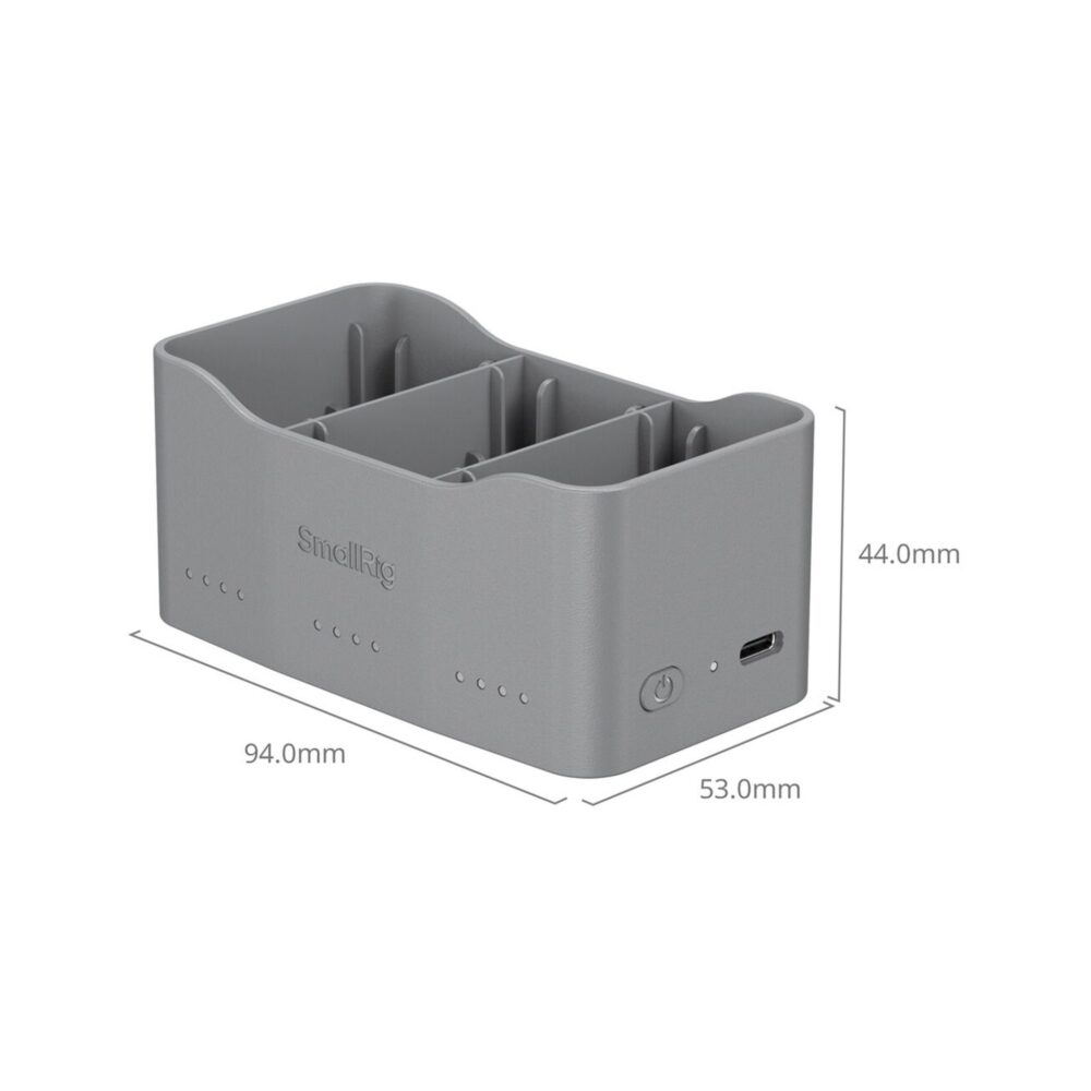 SmallRig 6501 3-Bay 65W Battery Charger for DJI Mini 5/4/3 Pro