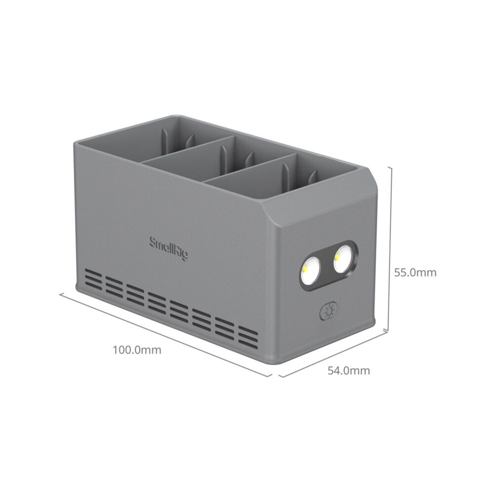 SmallRig 6502 3-Bay 100W Battery Charger for DJI Mini 5/4/3 Pro