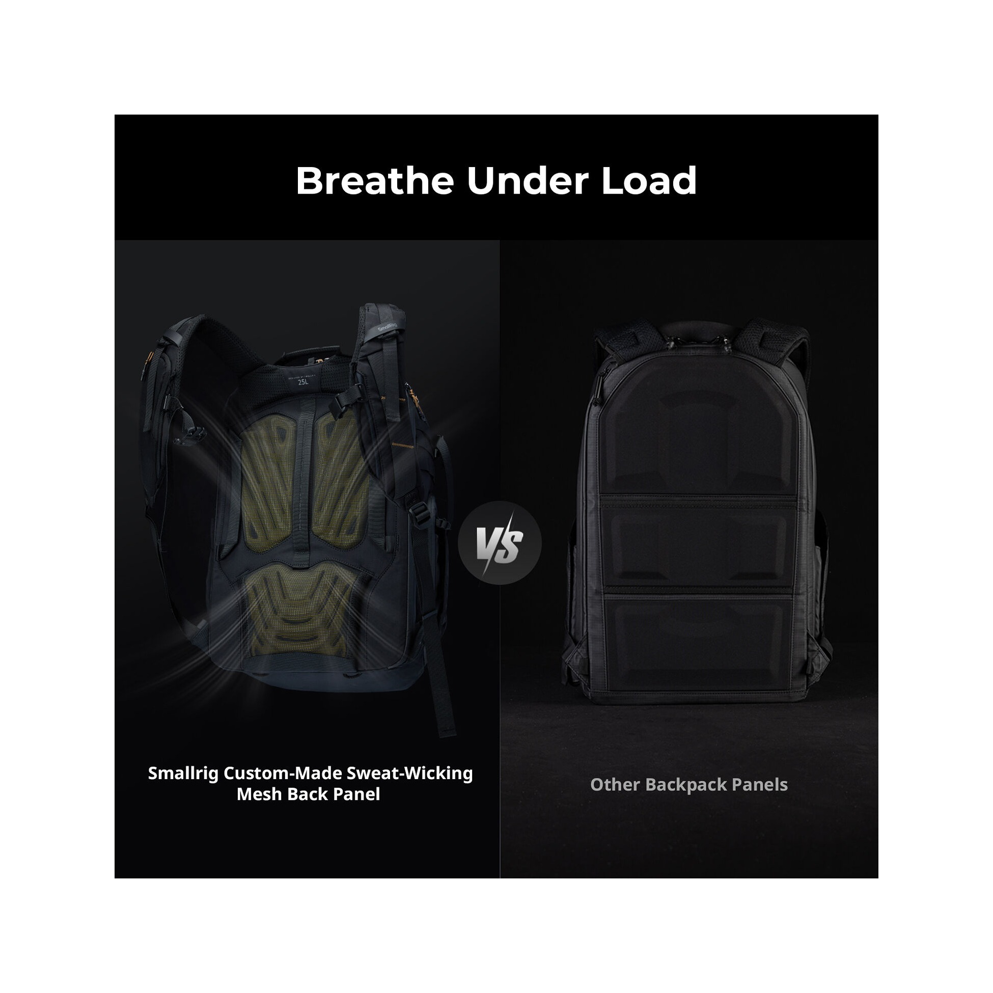 SmallRig 6521 Professional Outdoor Backpack (Black, 25L)