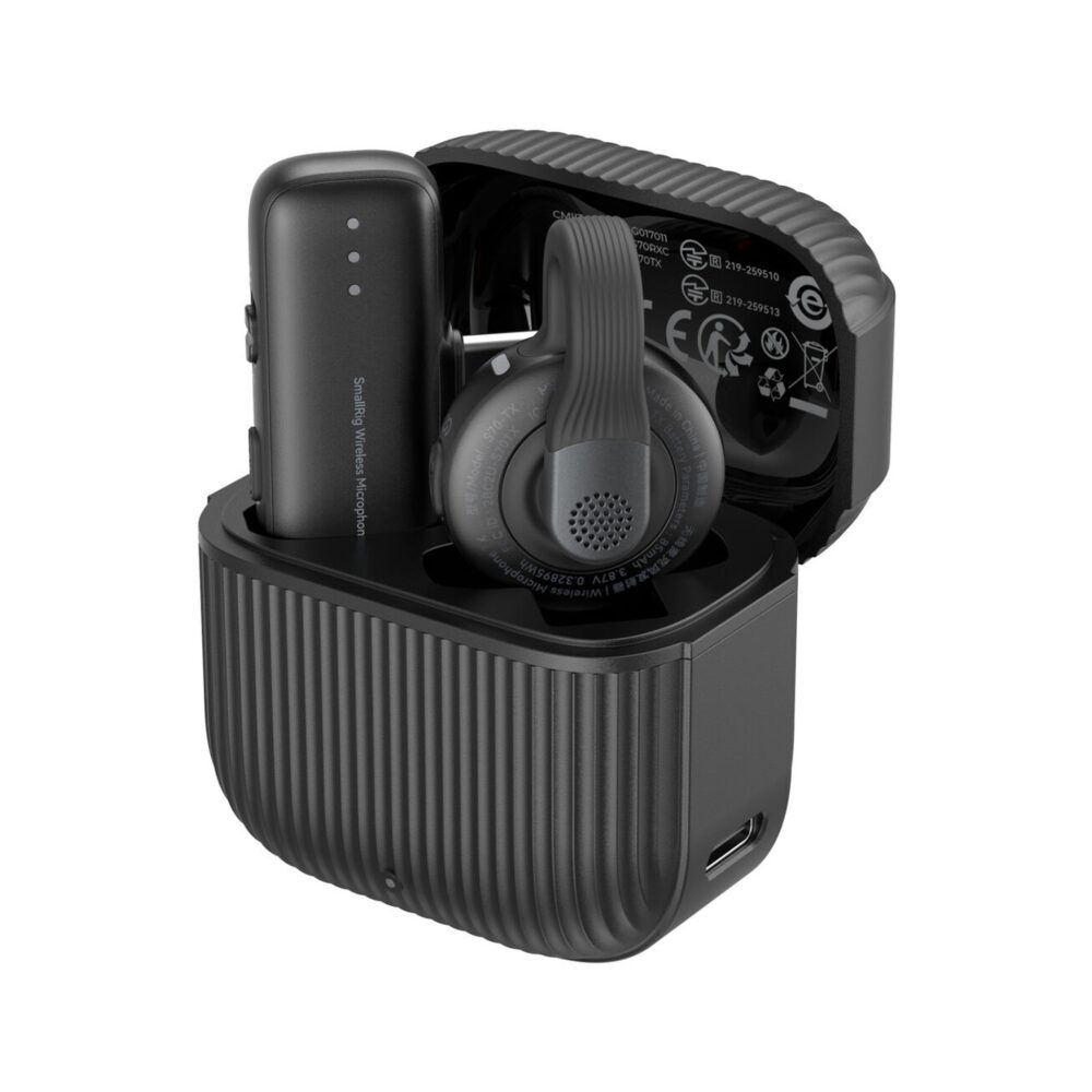 SmallRig 6546 S70-C1 Wireless Microphone Combo System for USB-C Mobile Devices (2.4 GHz, Black)