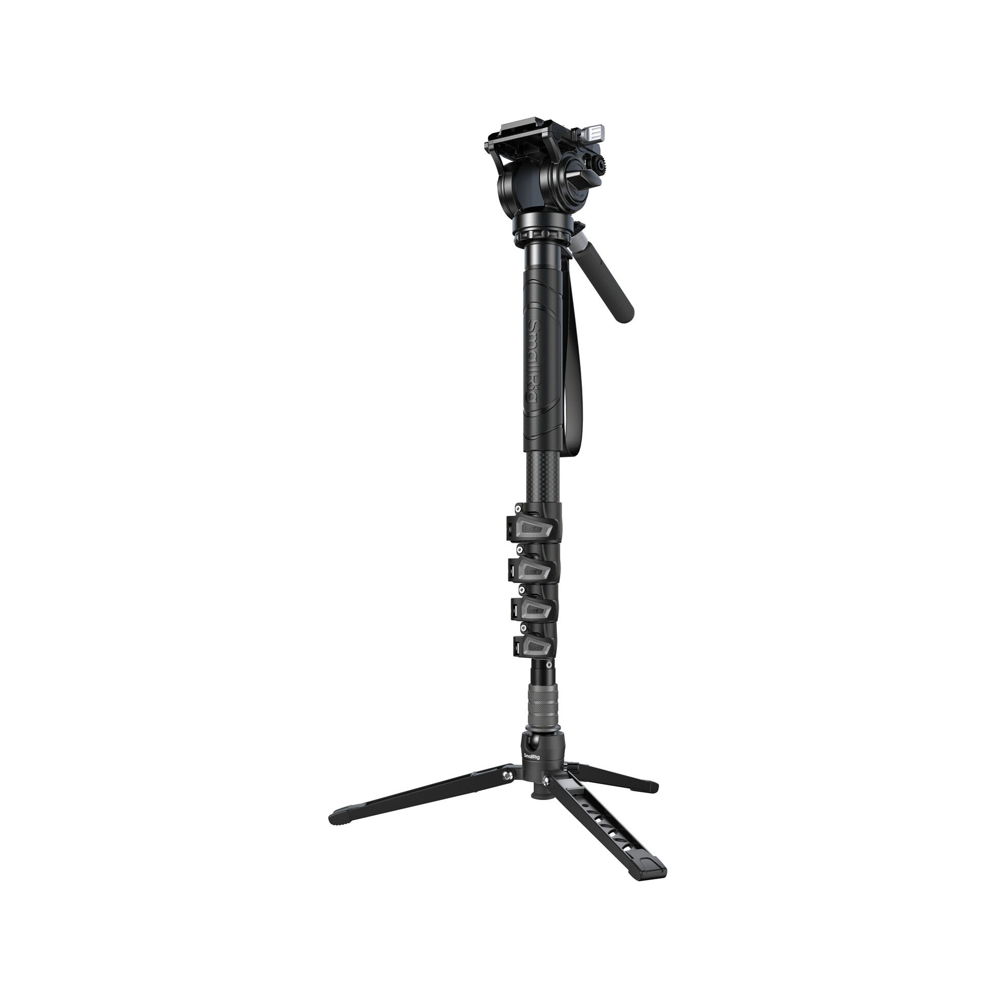 SmallRig 6625 5-Section Carbon Fiber Monopod with Fluid Head
