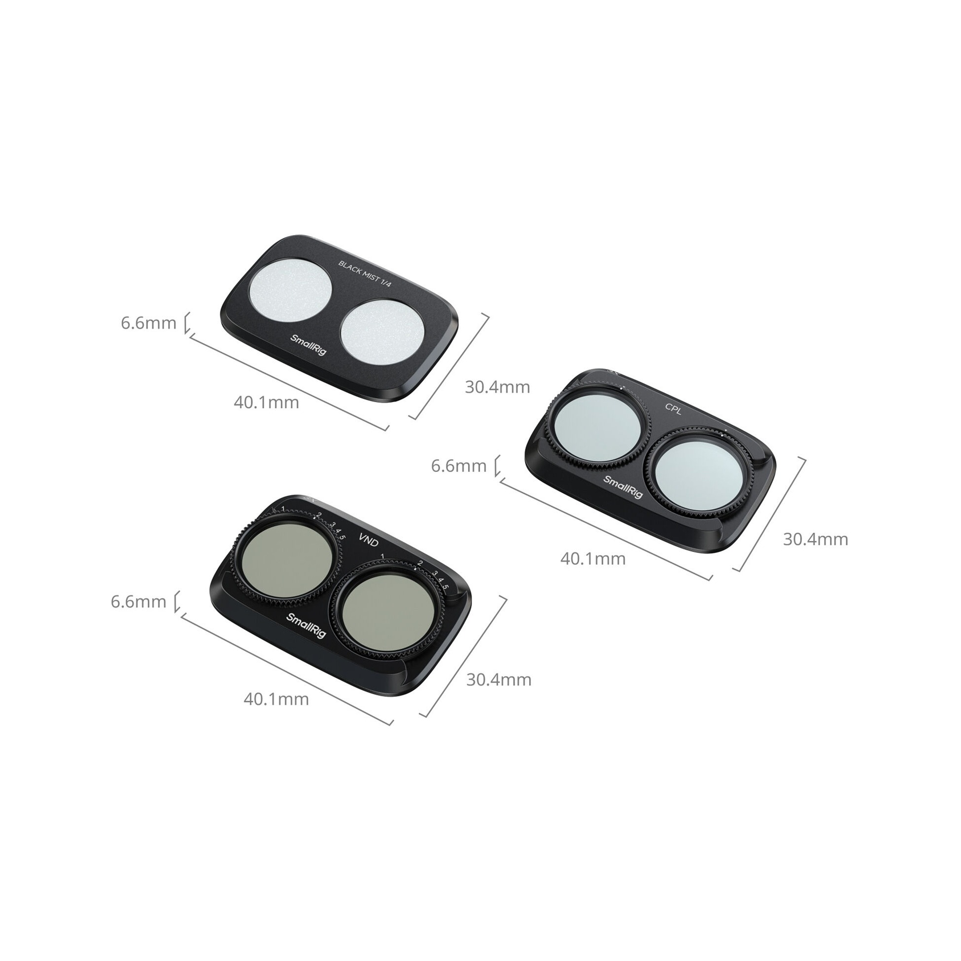 SmallRig 6649 VND, CPL & Diffusion Filter Kit for DJI Osmo Pocket 4P