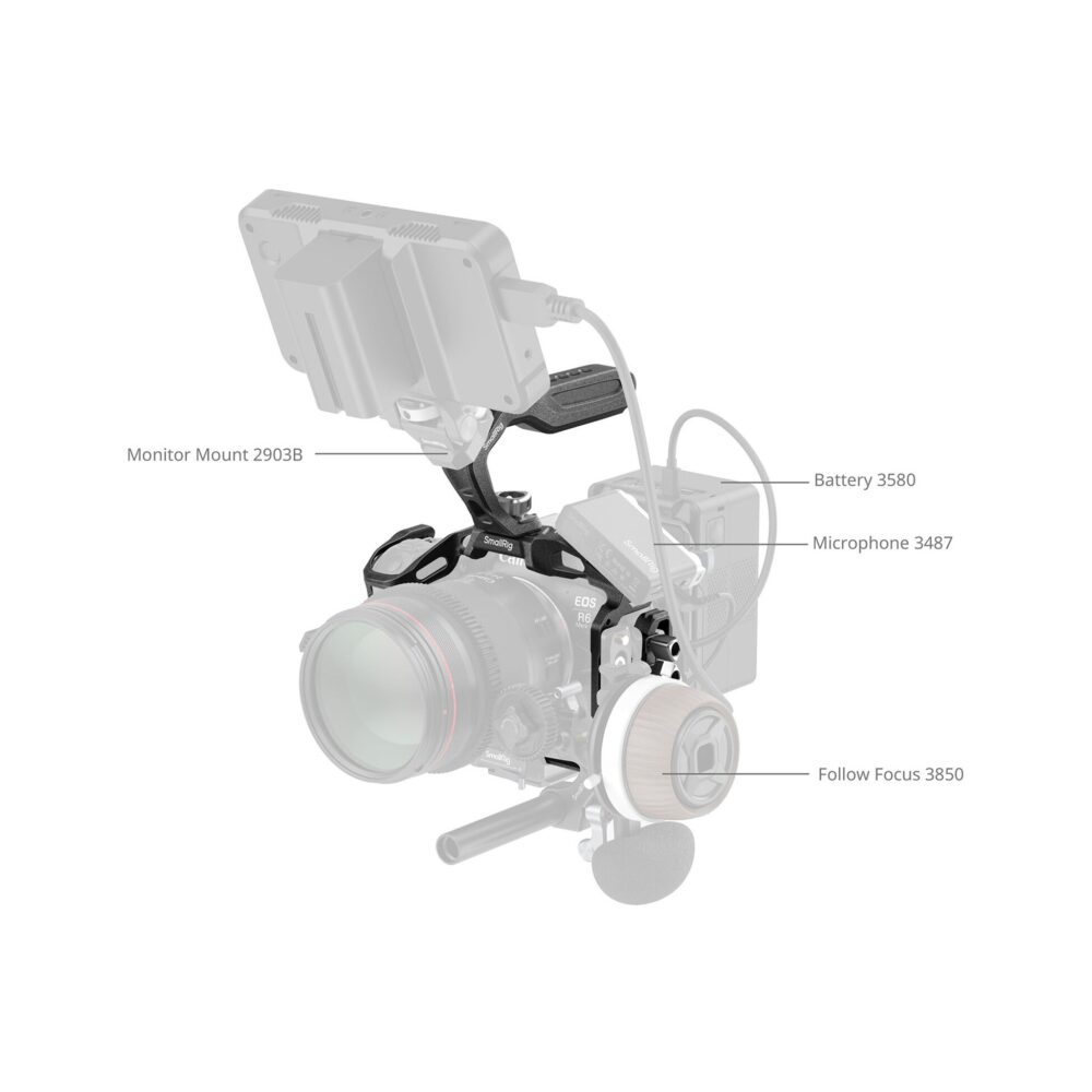 SmallRig 6652 Black Mamba Cage Kit for Canon EOS R6 Mark II