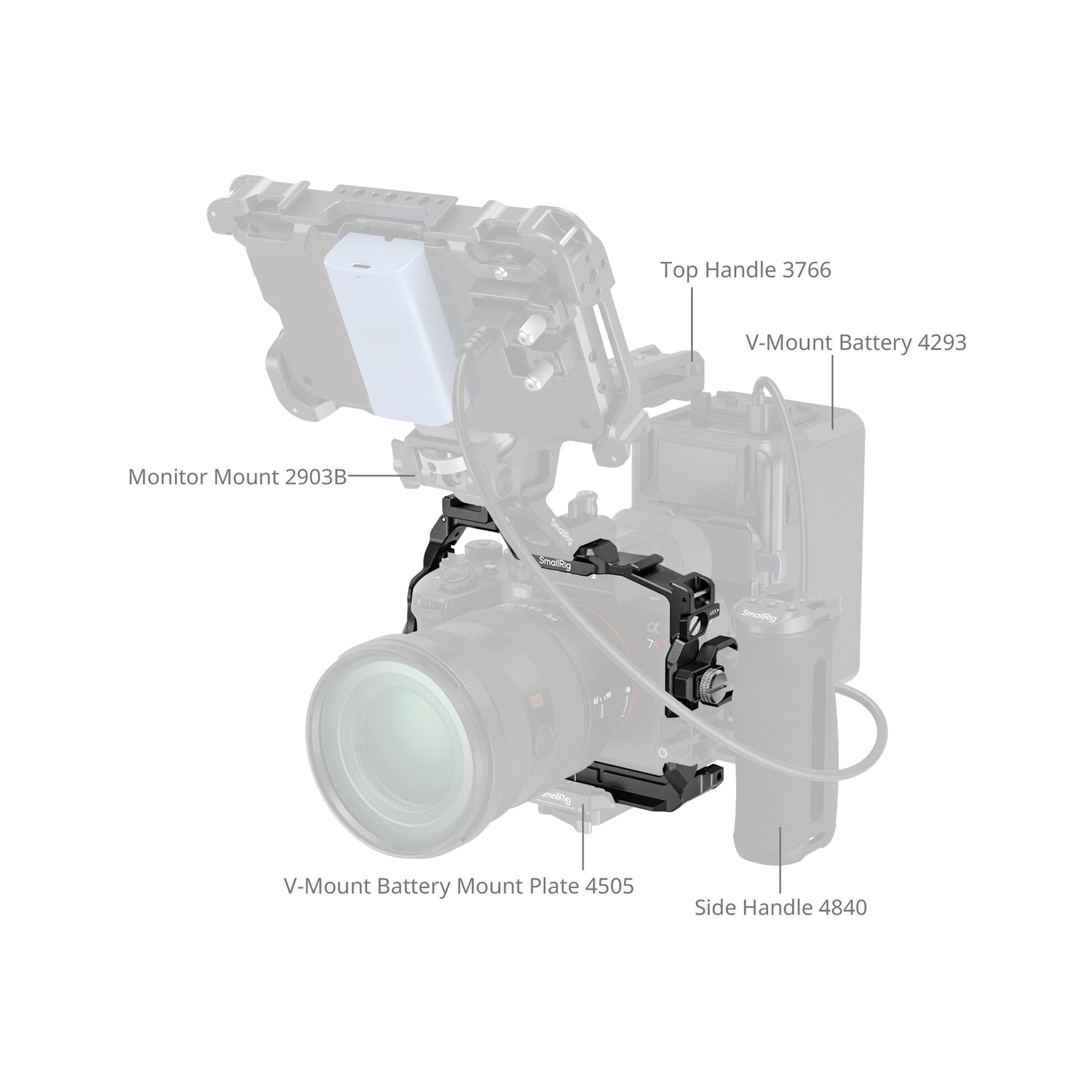 SmallRig 6702 HawkLock Quick Release Cage for Sony Alpha 7R VI