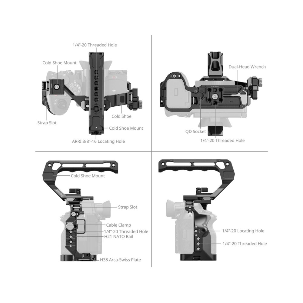 SmallRig 6704 Advanced Cage Kit for Sony Alpha 7R VI