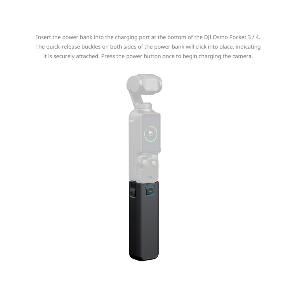 SmallRig 6713 Power Bank Grip with Mini Tripod for DJI Osmo Pocket 3/4 & XTra Muse (5000mAh)