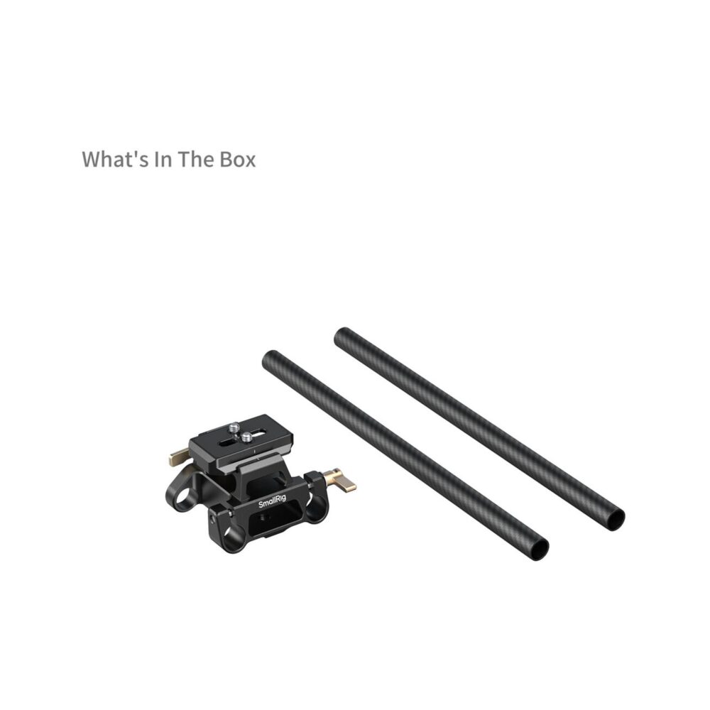 SmallRig 6761 Arca-Type Mount Plate with 15mm Dual Rod Clamp