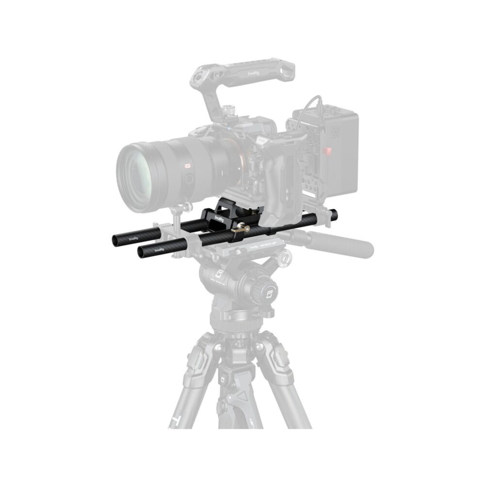 SmallRig 6761 Arca-Type Mount Plate with 15mm Dual Rod Clamp