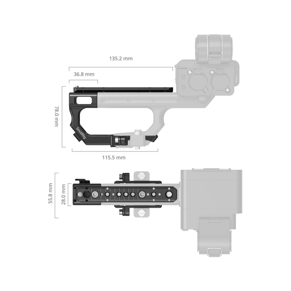 SmallRig 6781 Extension Mount Plate Kit for Sony XLR-H2B
