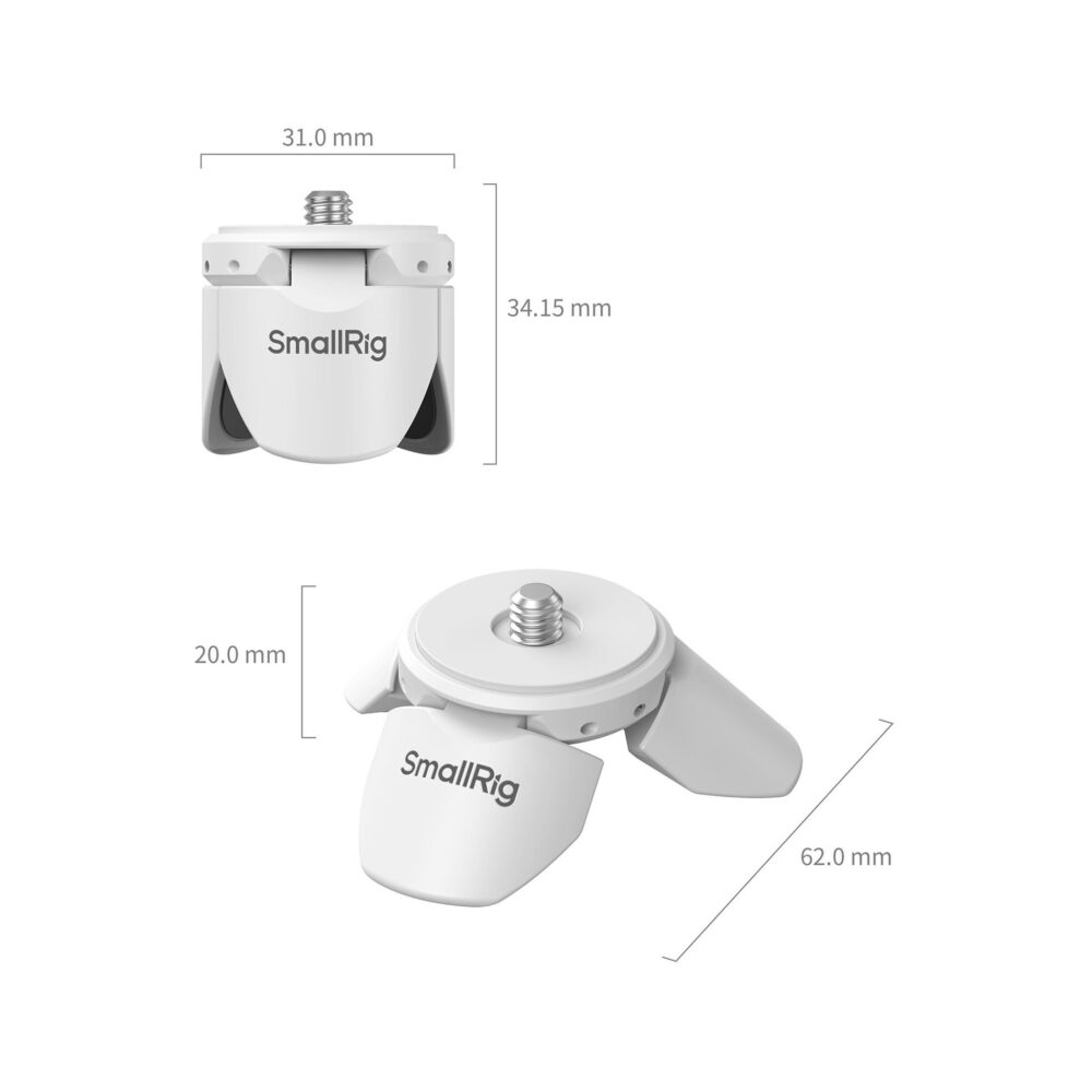 SmallRig 6794 Mini Quick Release Tripod for DJI Osmo Pocket 4/3/Xtra Muse (White)