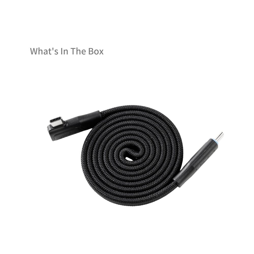SmallRig 6866 Data Cable for USB-C Adapter – 240W USB-C 3.2 Gen 2x2 Magnetic Self-Coiling Cable (39.4")