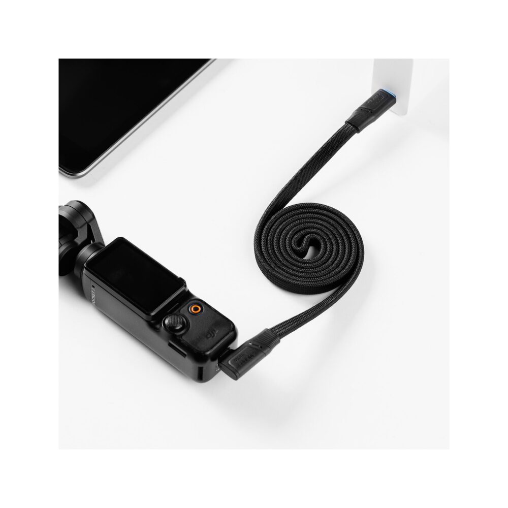 SmallRig 6866 Data Cable for USB-C Adapter – 240W USB-C 3.2 Gen 2x2 Magnetic Self-Coiling Cable (39.4")