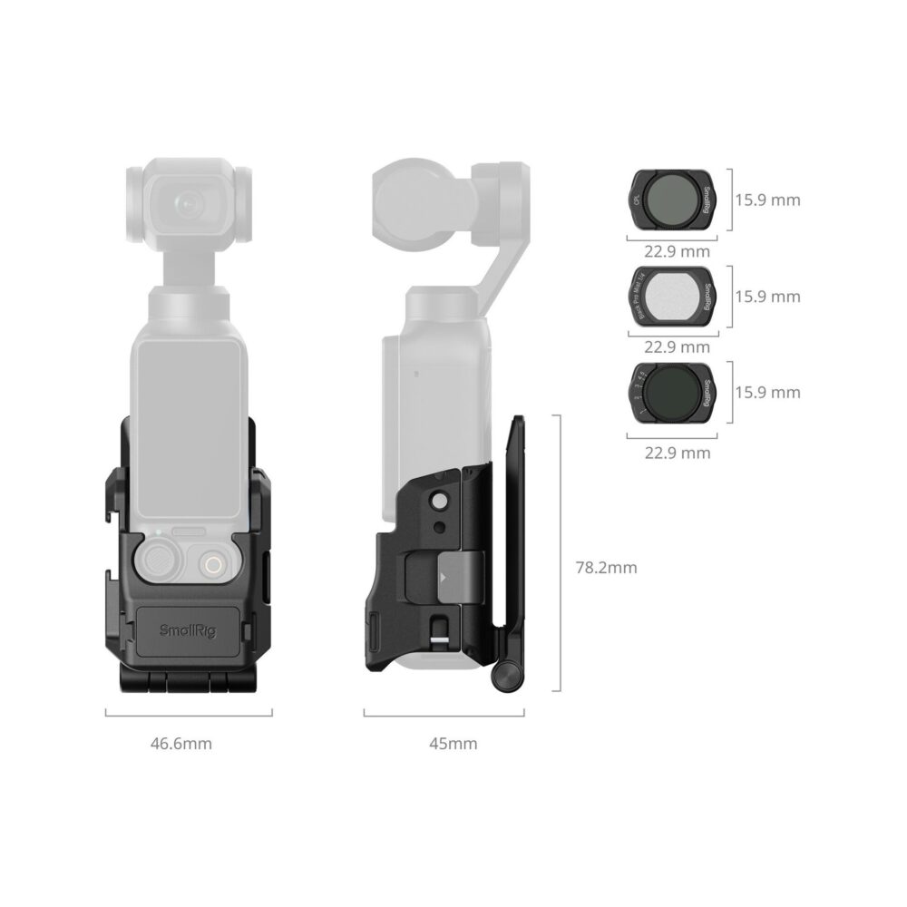SmallRig 6872 Cage with Multi-Filter Kit for DJI Osmo Pocket 4/3