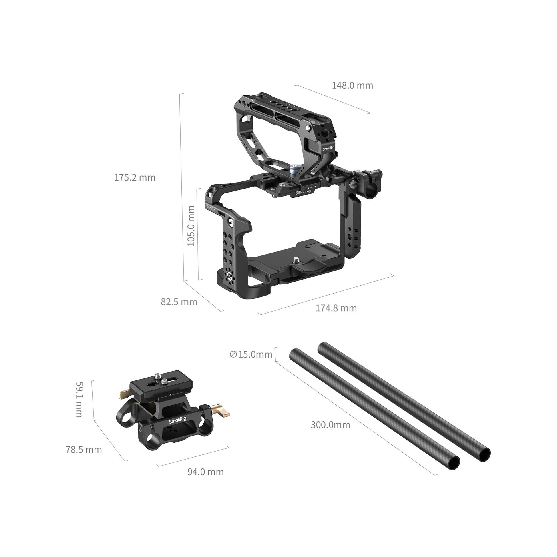 SmallRig 6924 HawkLock Cage Kit for Sony FX5 (Advanced Edition)