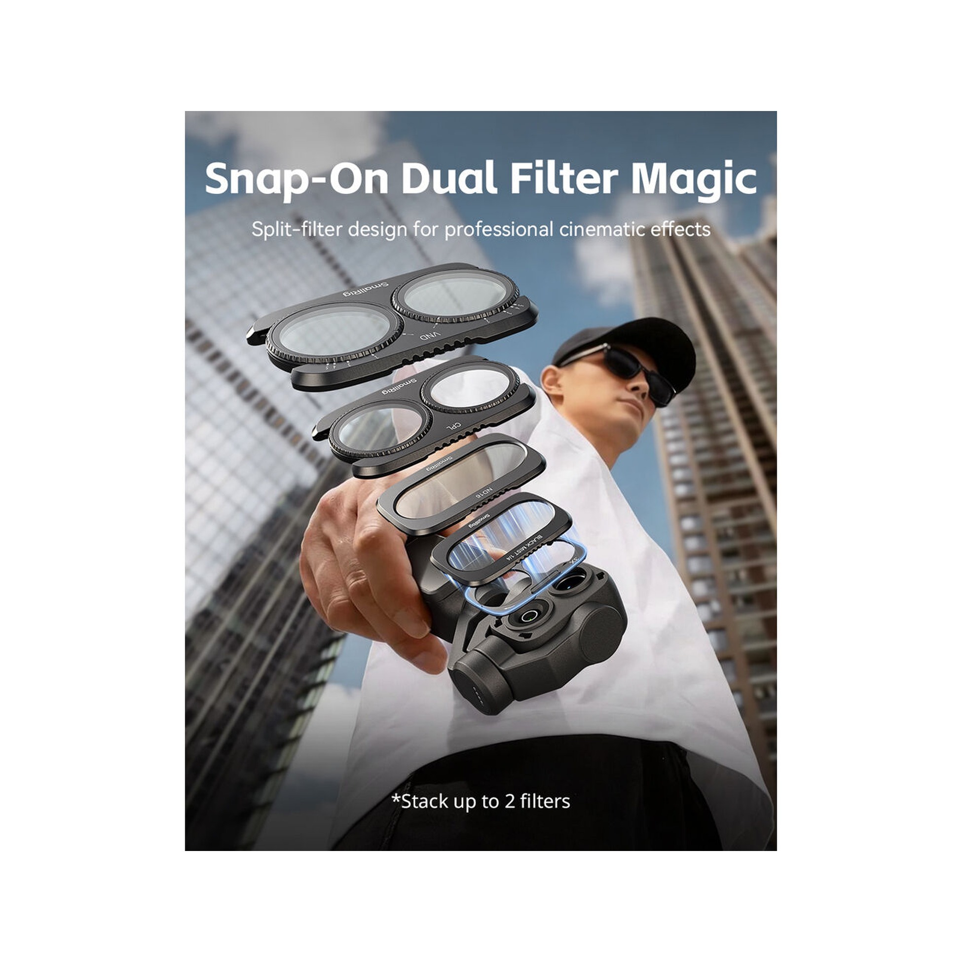SmallRig VND & CPL Filter Kit for DJI Osmo Pocket 4P (SmallRig 6648)
