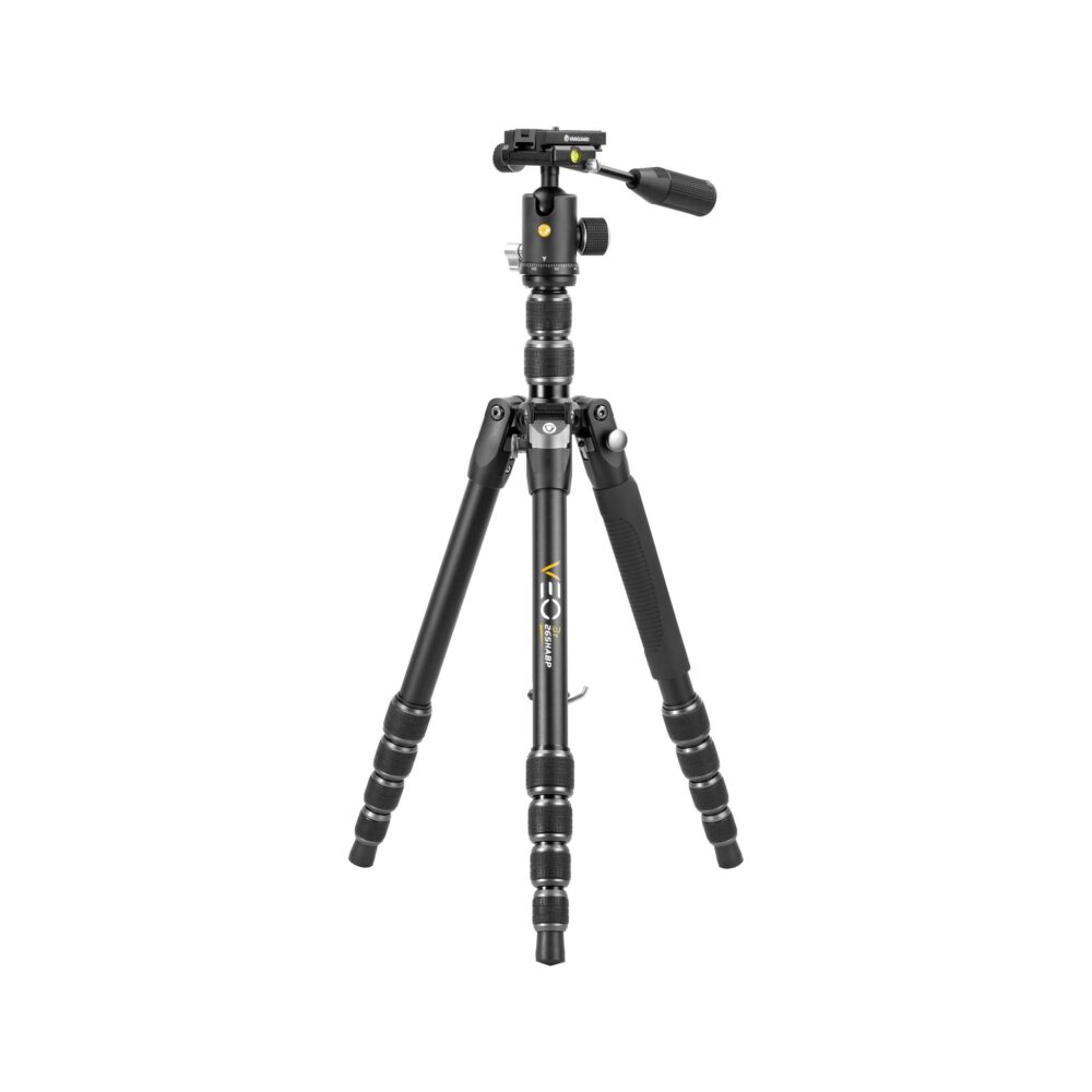 Vanguard VEO 3T 265HABP Aluminum 4-in-1 Travel Tripod with VEO 2 BP-120T Ball/Pan Head and Bluetooth Remote