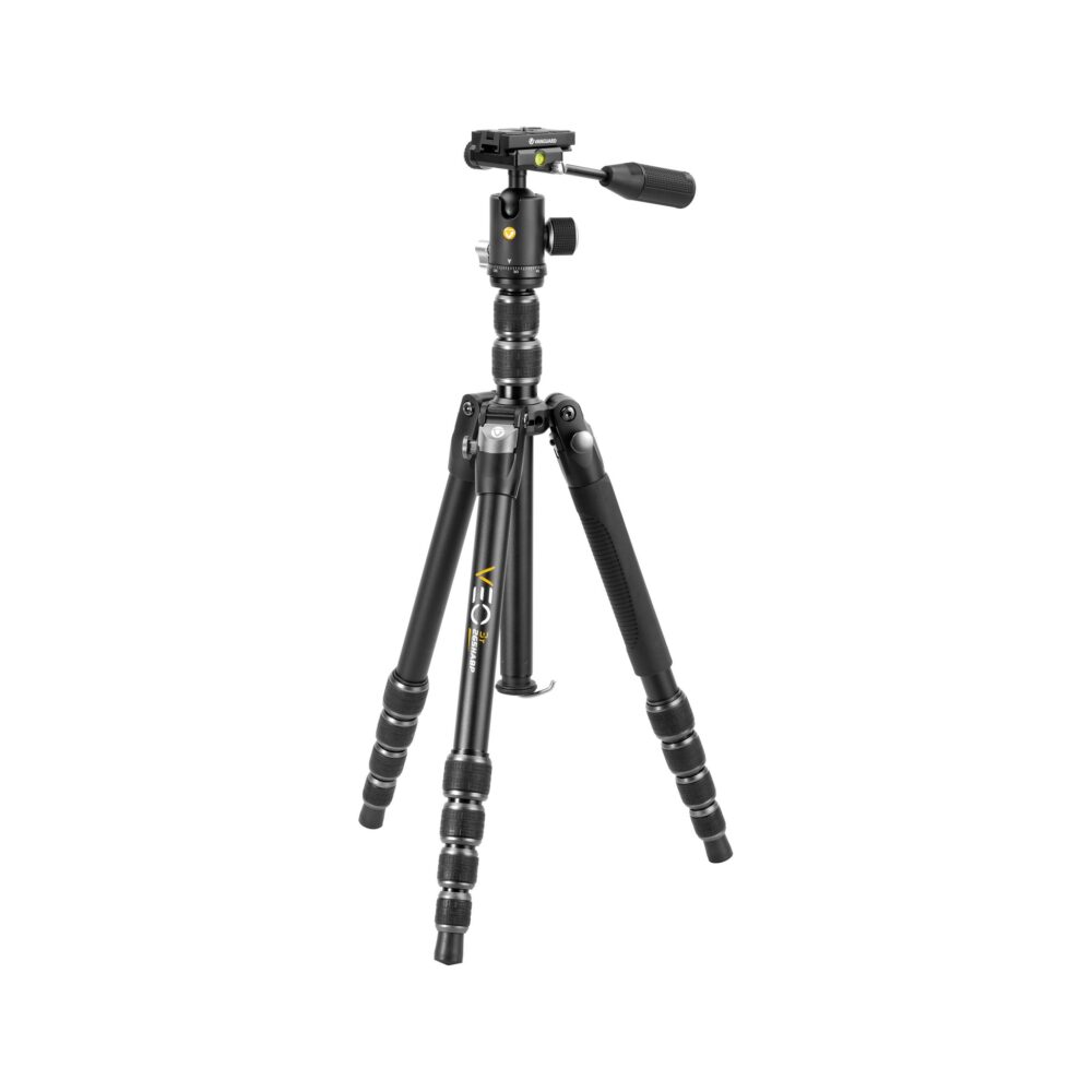 Vanguard VEO 3T 265HABP Aluminum 4-in-1 Travel Tripod with VEO 2 BP-120T Ball/Pan Head and Bluetooth Remote