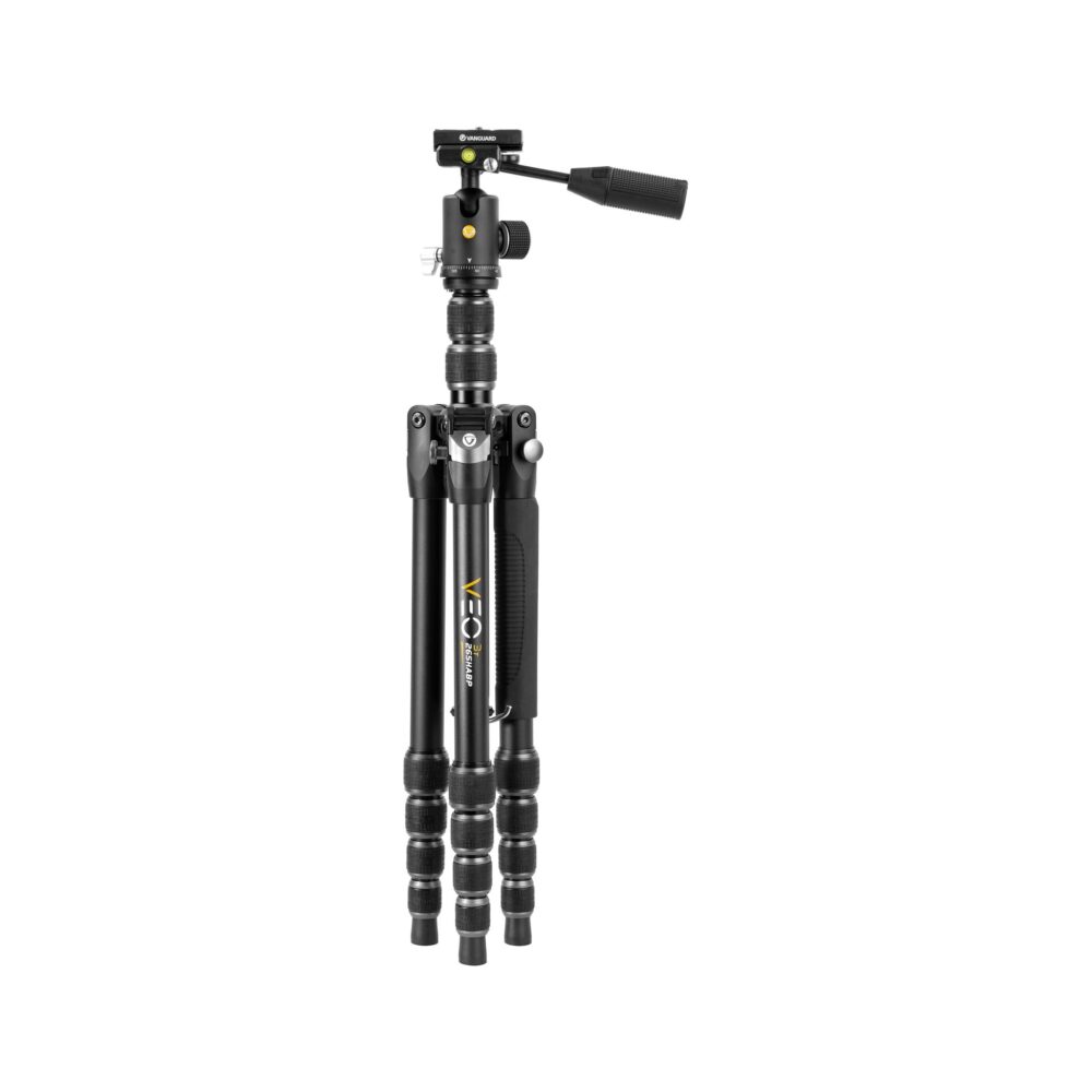 Vanguard VEO 3T 265HABP Aluminum 4-in-1 Travel Tripod with VEO 2 BP-120T Ball/Pan Head and Bluetooth Remote