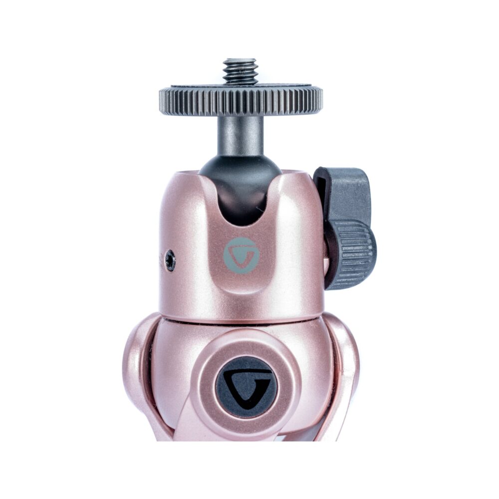 Vanguard VESTA TT1 Tabletop Tripod + Smartphone Adapter Rose Gold