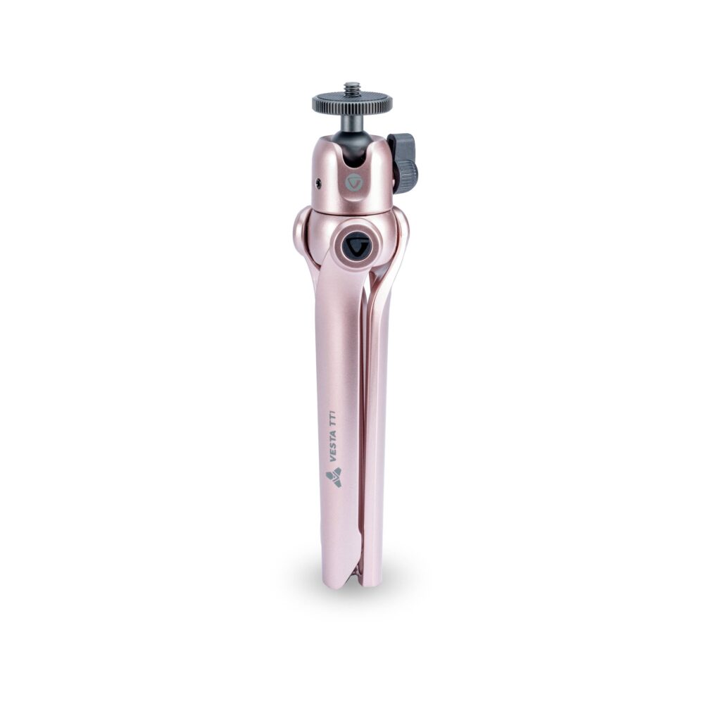 Vanguard VESTA TT1 Tabletop Tripod + Smartphone Adapter Rose Gold