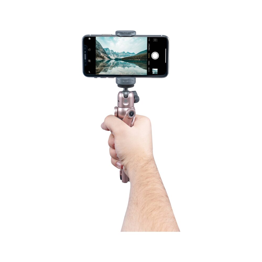 Vanguard VESTA TT1 Tabletop Tripod + Smartphone Adapter Rose Gold