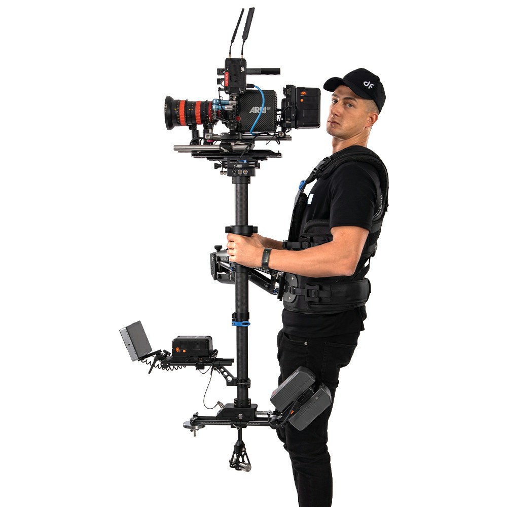Alternative view of DigitalFoto THANOS-PROCINEELITE 25kg ISO-Elastic Dual Arm Stabilizer System with Vest and Carbon Fiber