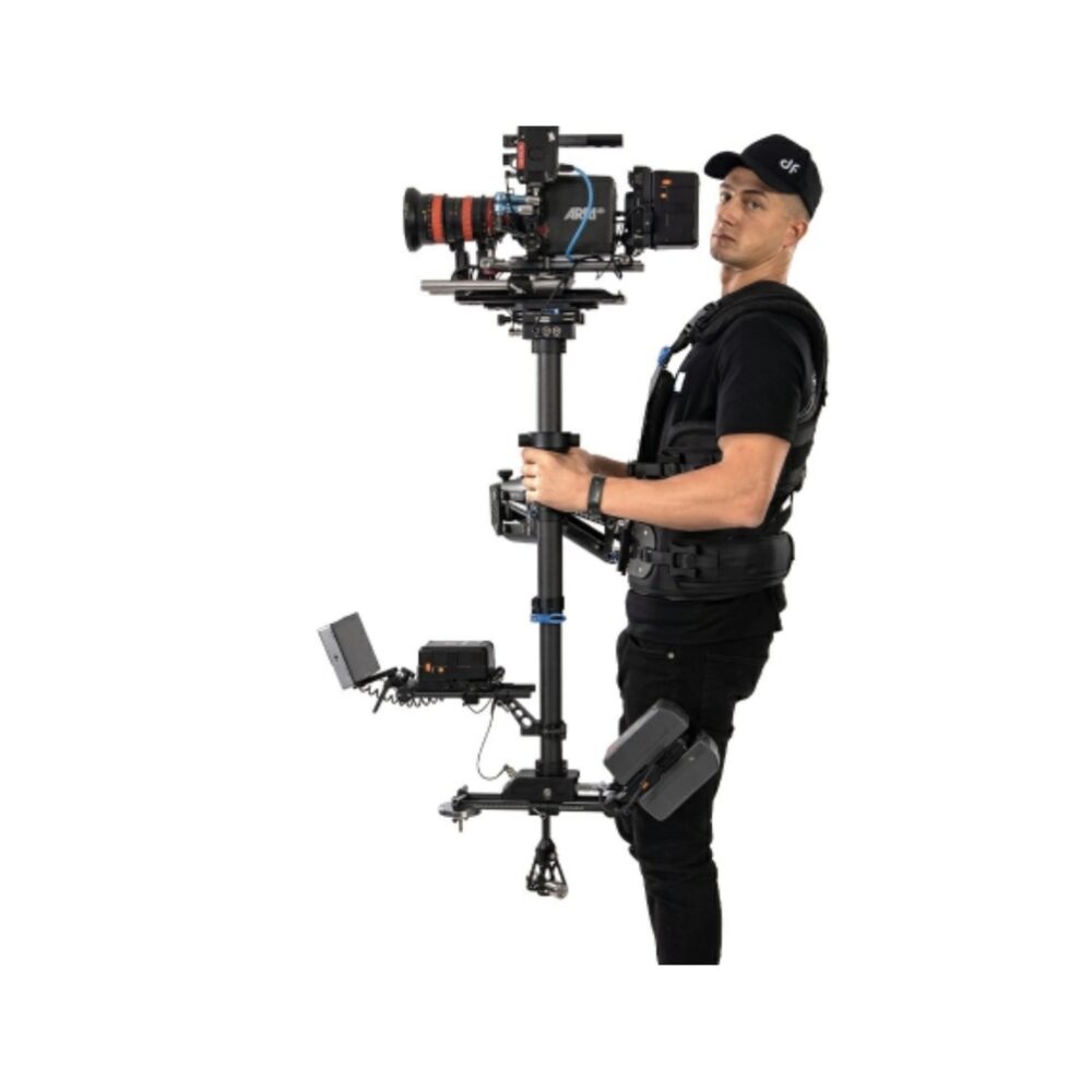 DigitalFoto THANOS-PROCINEELITE 25kg ISO-Elastic Dual Arm Stabilizer System with Vest and Carbon Fiber Post