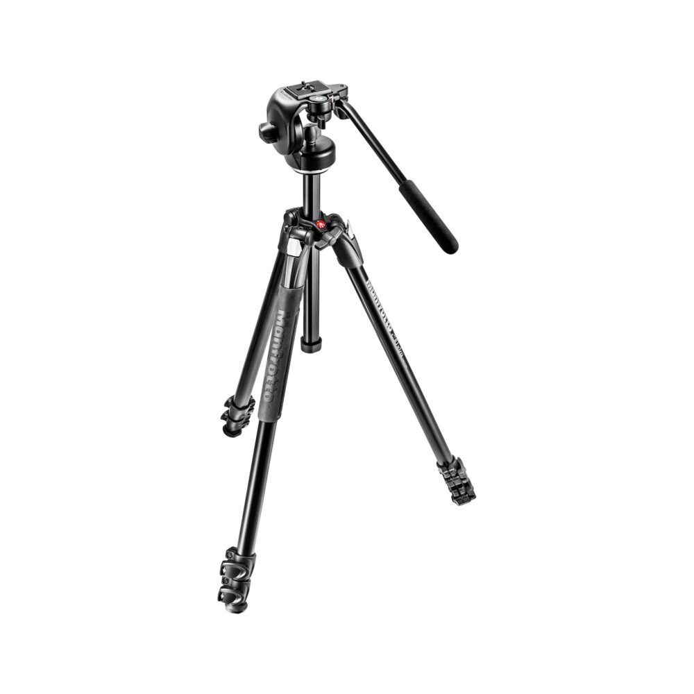 Manfrotto 290 Xtra Aluminum Tripod Kit with 128RC Micro Fluid Video Head