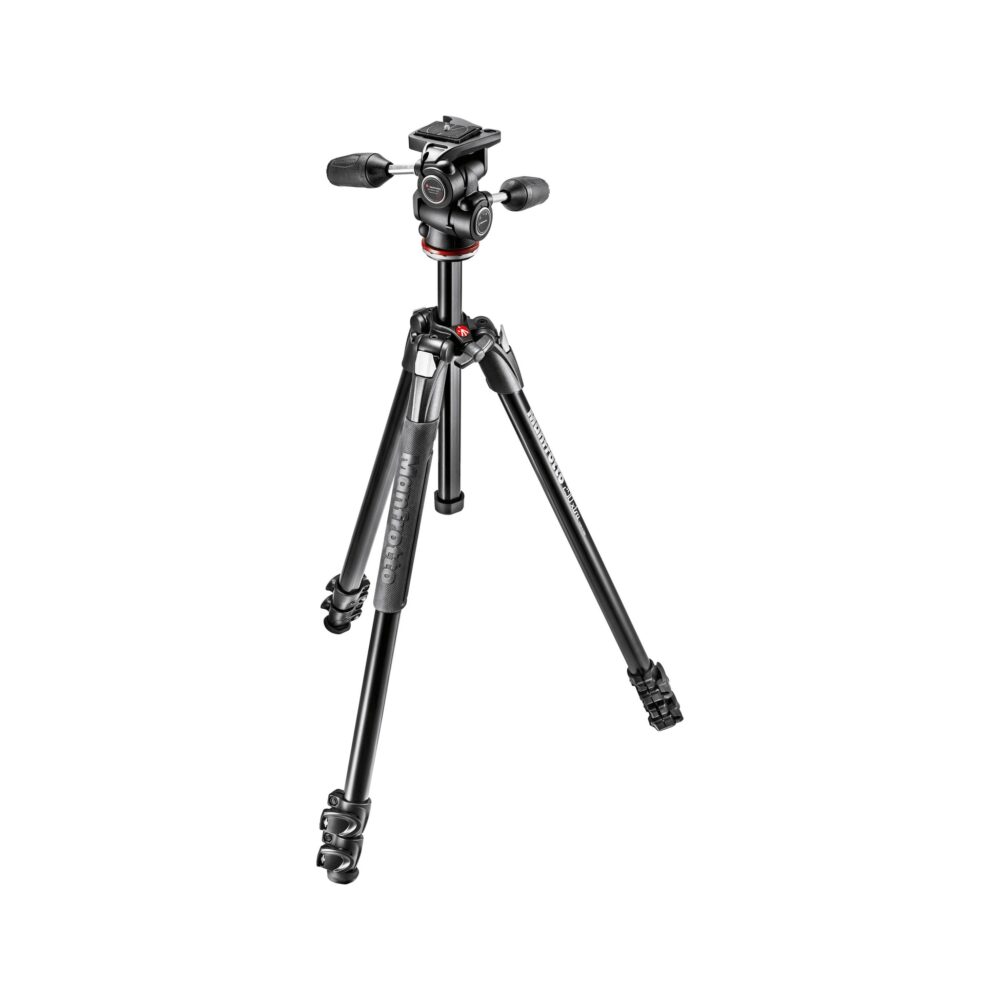 Manfrotto 290 Xtra Aluminum Tripod Kit with 804 3-Way Pan/Tilt Head