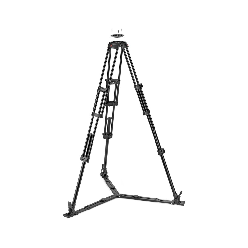 Manfrotto 504X Fluid Video Head & MVTTWINGA Aluminum Tripod with Ground Spreader