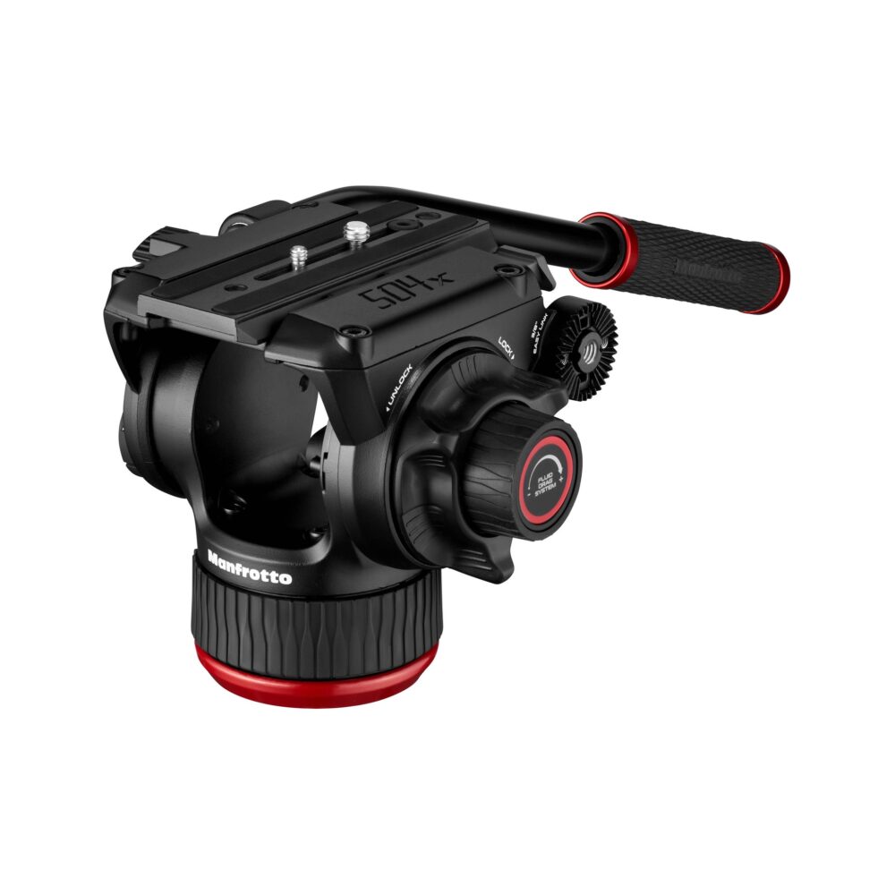 Manfrotto 504X Fluid Video Head & MVTTWINGA Aluminum Tripod with Ground Spreader