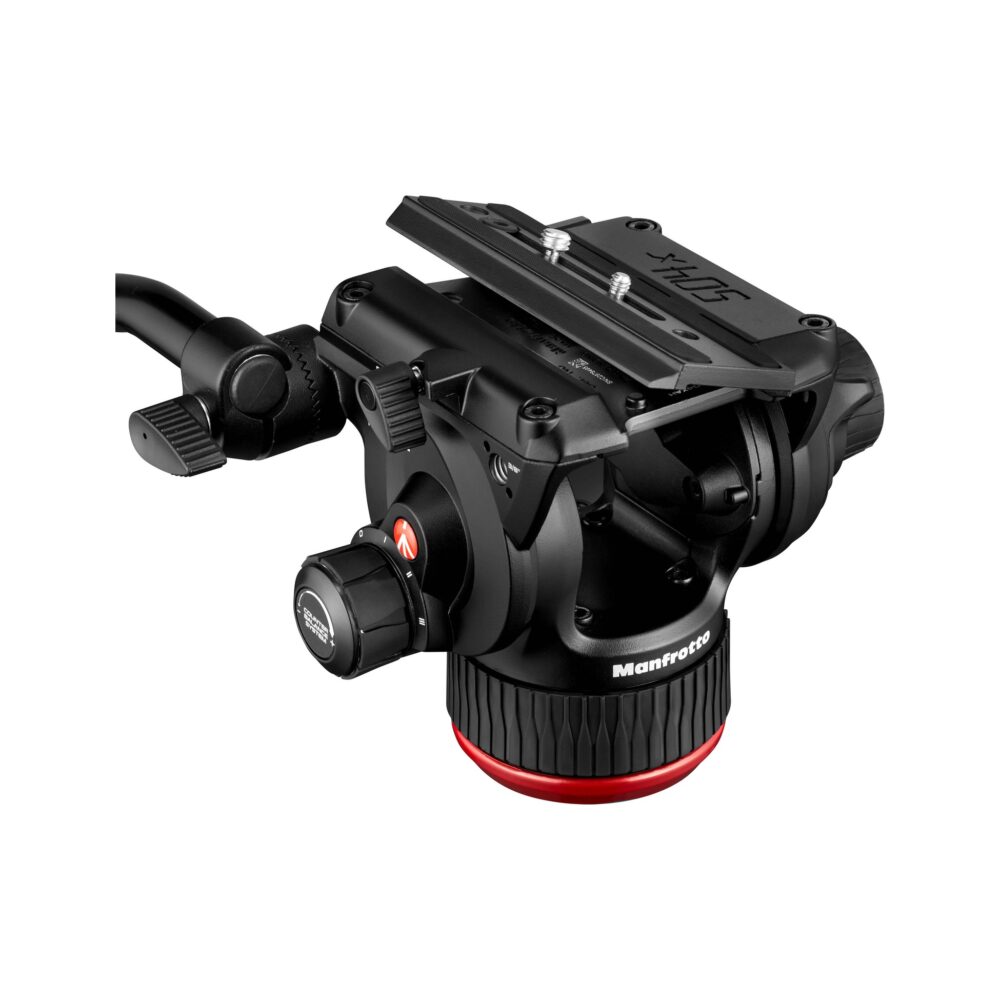Manfrotto 504X Fluid Video Head & MVTTWINGC Carbon Fiber Tripod with Ground Spreader