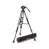 Manfrotto 504X Fluid Video Head & MVTTWINMA Aluminum Tripod with Mid-Level Spreader
