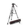 Manfrotto 504X Fluid Video Head & MVTTWINMC Carbon Fiber Tripod System with Mid-Level Spreader