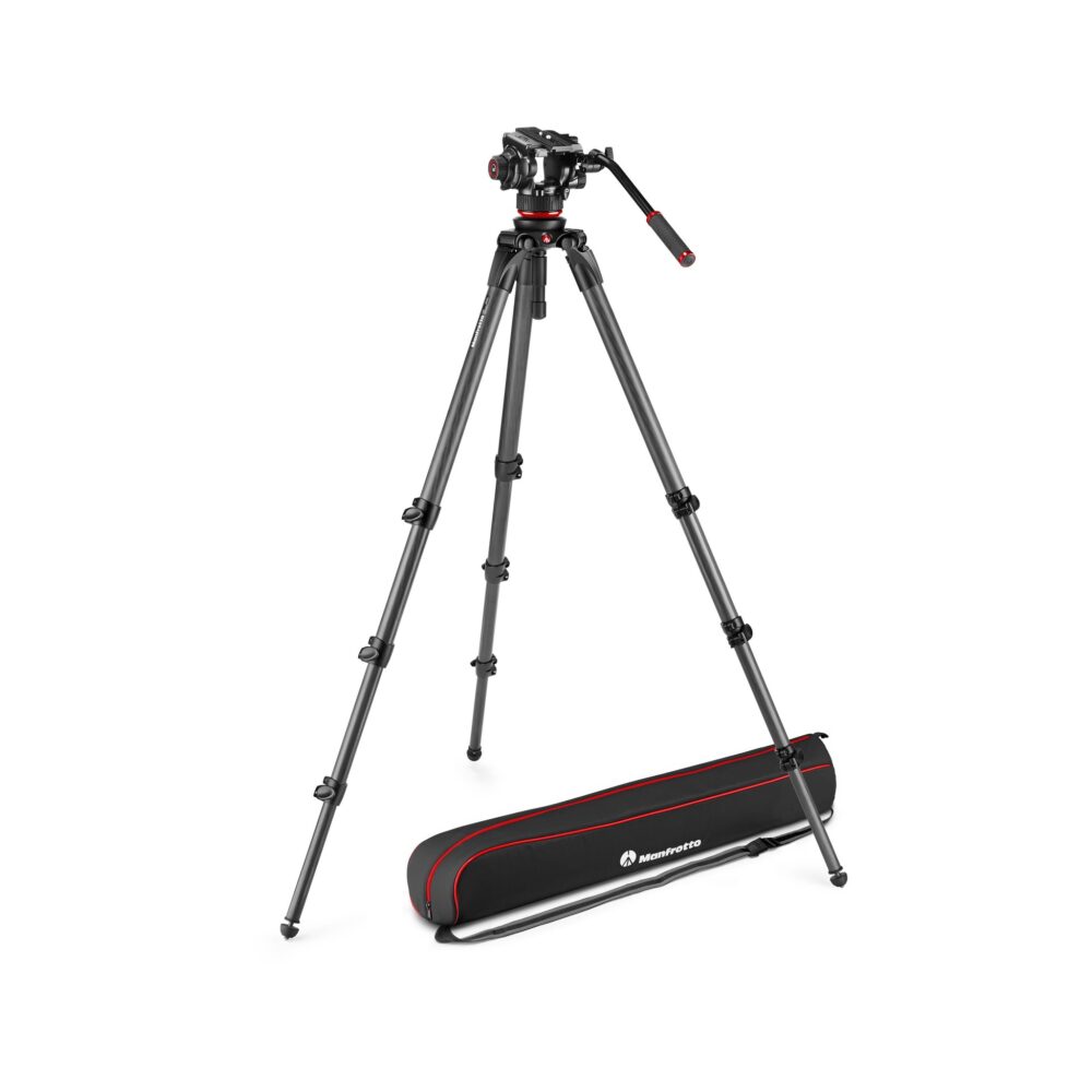 Manfrotto 504X Fluid Video Head with 536 Carbon Fiber Tripod