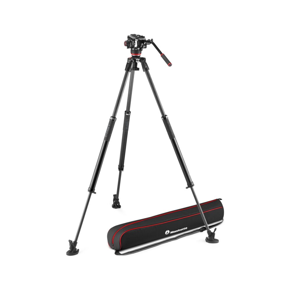 Manfrotto 504X Fluid Video Head with 635 FAST Carbon Fiber Tripod