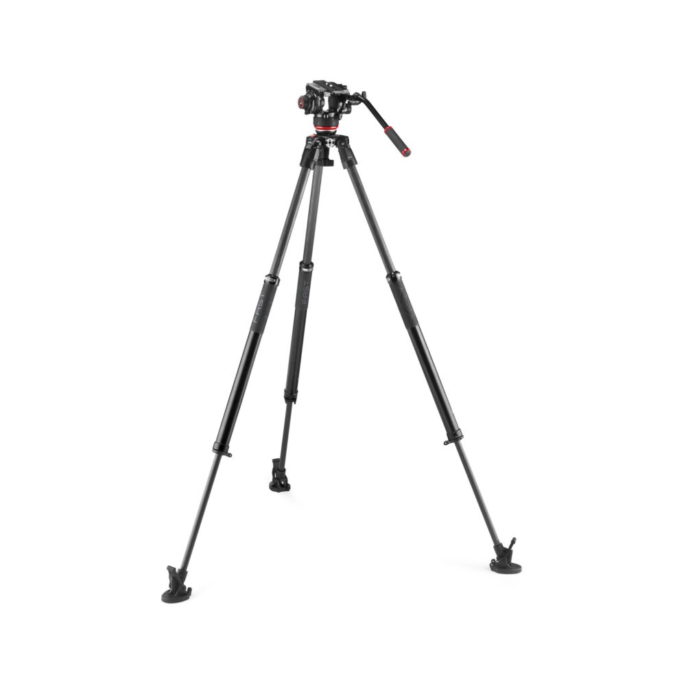 Manfrotto 504X Fluid Video Head with 635 FAST Carbon Fiber Tripod