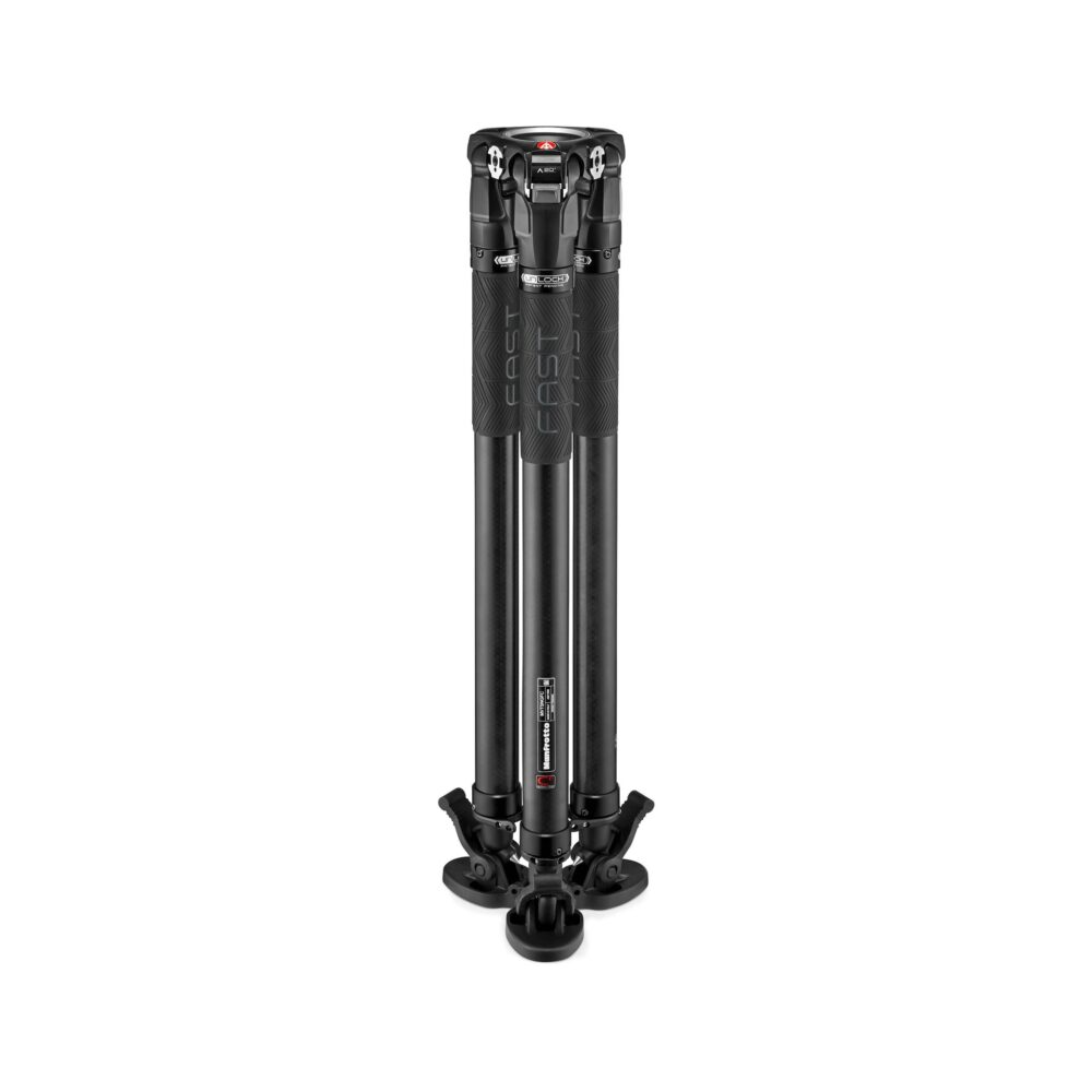 Manfrotto 504X Fluid Video Head with 635 FAST Carbon Fiber Tripod