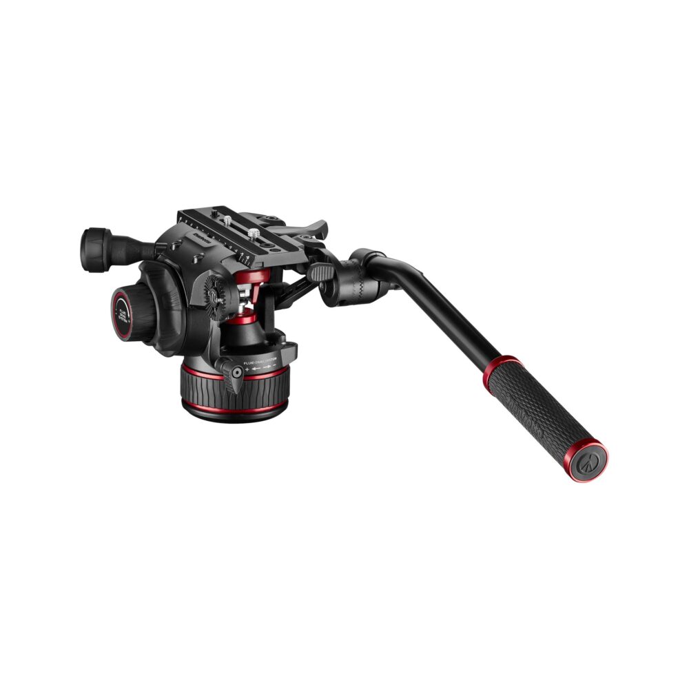 Manfrotto 608 Nitrotech Fluid Head with 645 FAST Twin Aluminum Tripod System and Bag