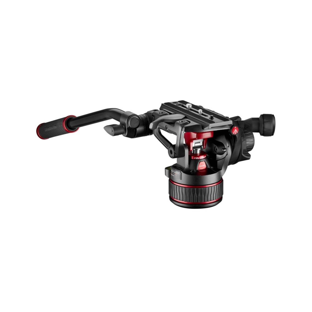 Manfrotto 608 Nitrotech Fluid Head with 645 FAST Twin Aluminum Tripod System and Bag