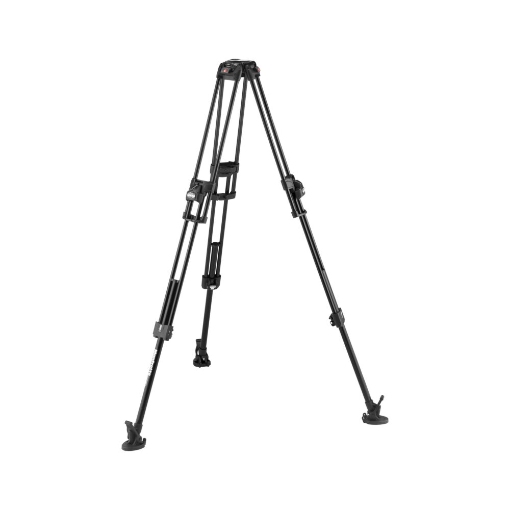 Manfrotto 612 Nitrotech Fluid Head with 645 FAST Twin Aluminum Tripod System and Bag