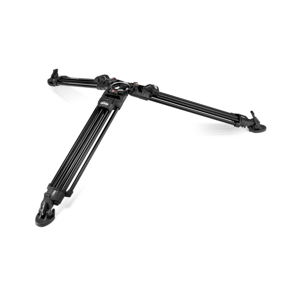 Manfrotto 612 Nitrotech Fluid Head with 645 FAST Twin Aluminum Tripod System and Bag