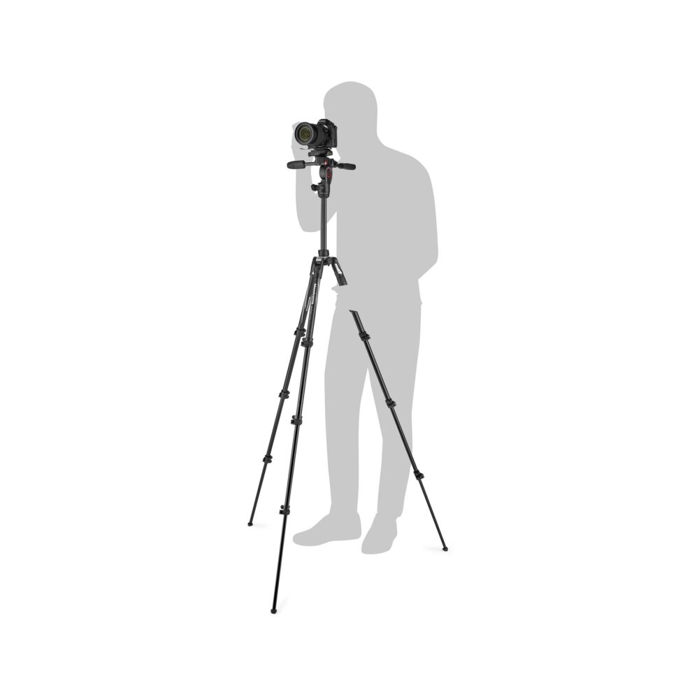 Manfrotto Befree 3-Way Live Advanced Aluminum Tripod, Black