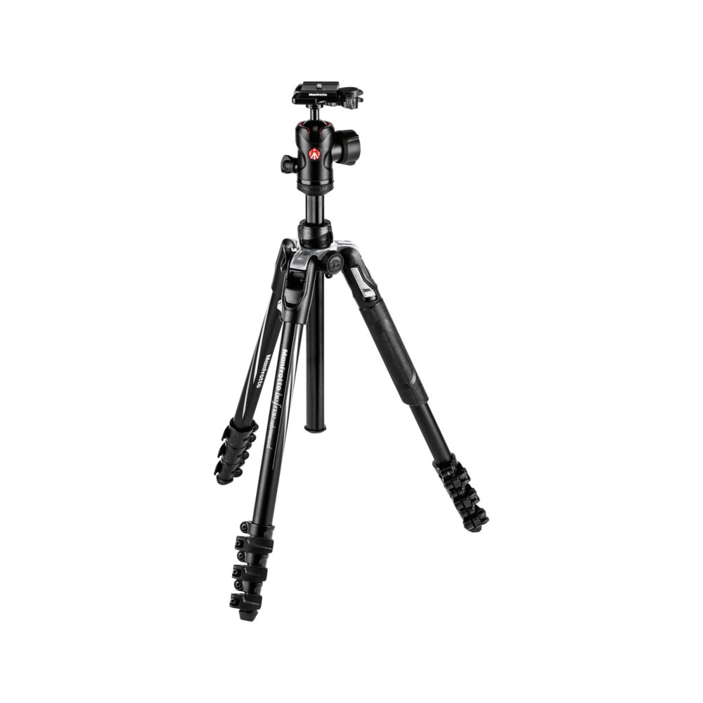 Manfrotto Befree Advanced Travel Aluminum Tripod with 494 Ball Head, Lever Locks, Black