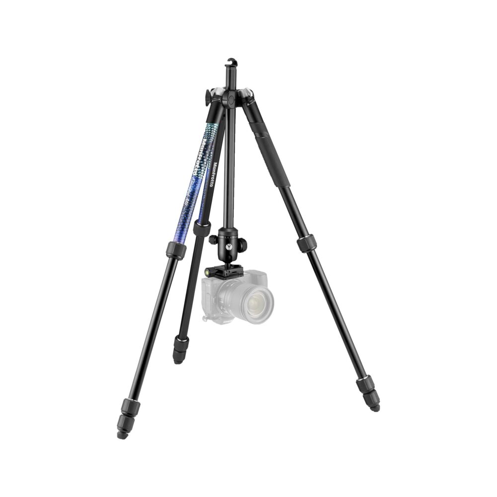 Manfrotto Element MII 4-Section Aluminum Tripod with Ball Head (Blue)